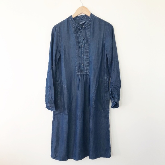 Lands' End Dresses & Skirts - NEW Land's End Denim Midi Tunic Dress Size 8